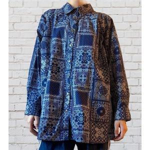 Geometric Bandana Button-up Dress shirt
